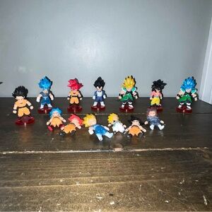 Mini dragon ball z figures selling as a bundle